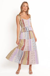 Petai Patchwork Maxi Skirt - Botanic Multi