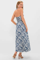Dark Blue Johanna Midi Dress