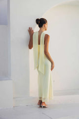Olandria Lace Twist Maxi Dress