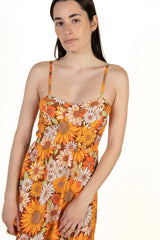 Padded Cup Floral Mini Dress