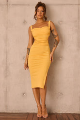 Loveship Midi Dress - Mustard