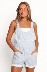 Viola Romper - Blue White