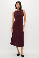 Winetasting Vegan Suede Manon Dress