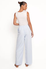 Peyton Striped Pant - Blue
