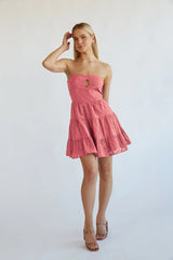 Blythe Embroidered Mini Dress