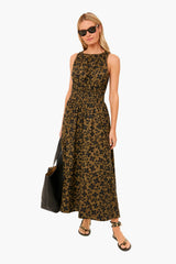Resist Floral Olive Bali Tank Dress