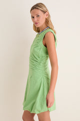 Pistachio Seersucker Alisa Dress
