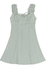 Gingham Fit & Flare Mini Dress