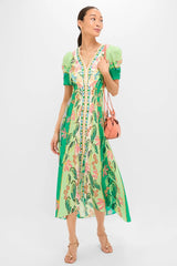 Terrazzo Jade Lea Long Midi Dress